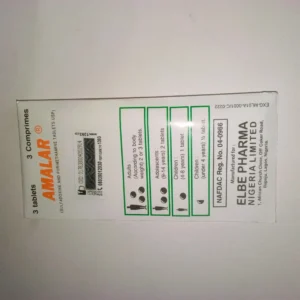 Amalar Tablet (sulfadoxine/pyrimethamine 500mg/25mg)