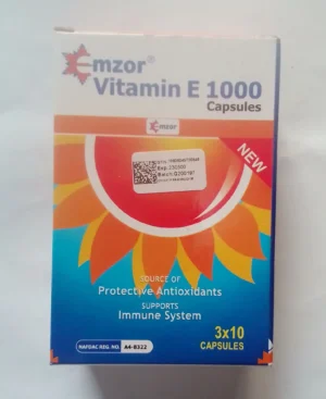 Emzor Vitamin E 1000mg Capsules In Sachet