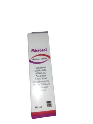 Microsol Eye Drops 10ml (naphazoline+zn Sulphate+chlorpheniramine)