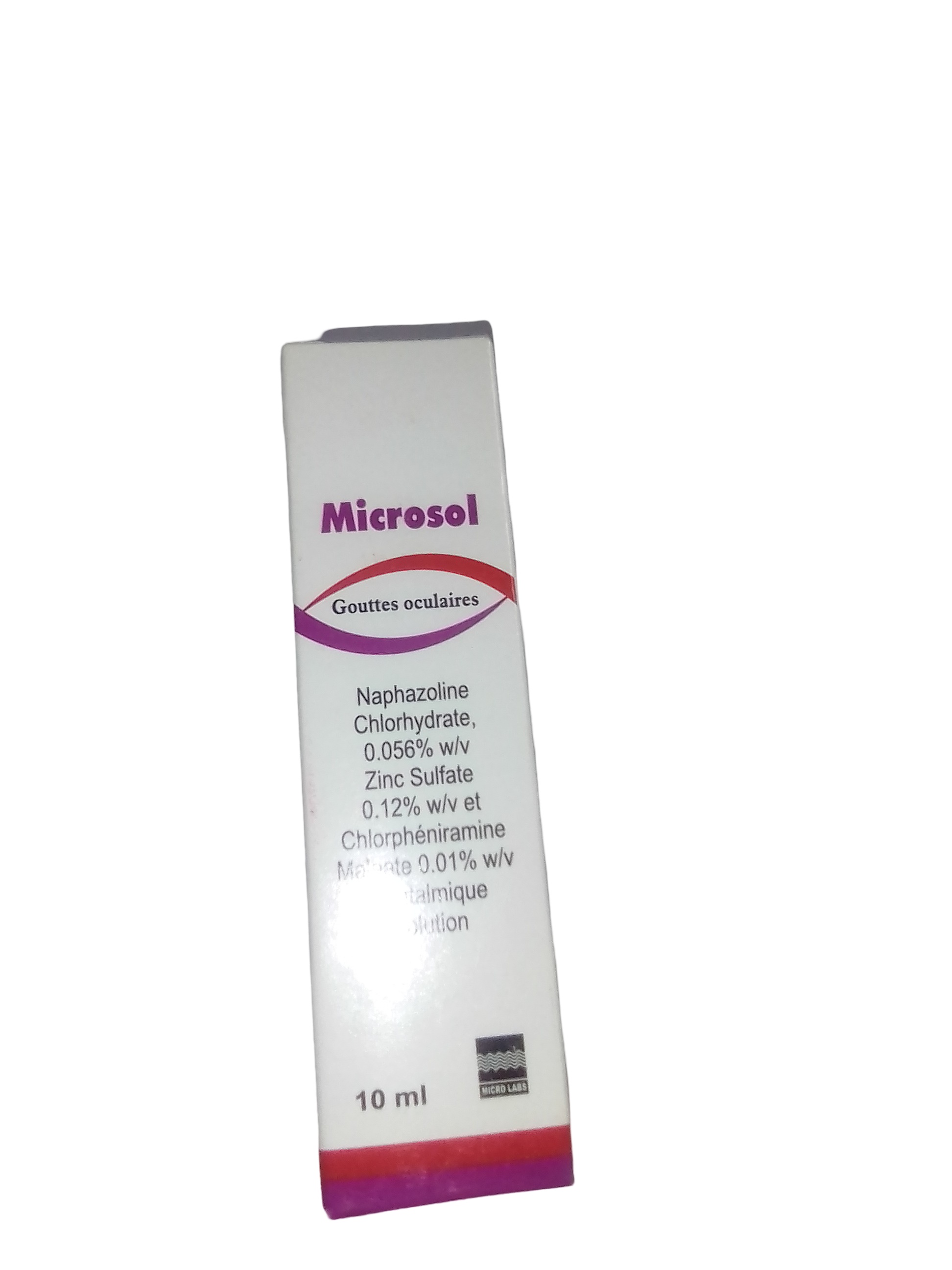 Microsol Eye Drops 10ml (naphazoline+zn Sulphate+chlorpheniramine)